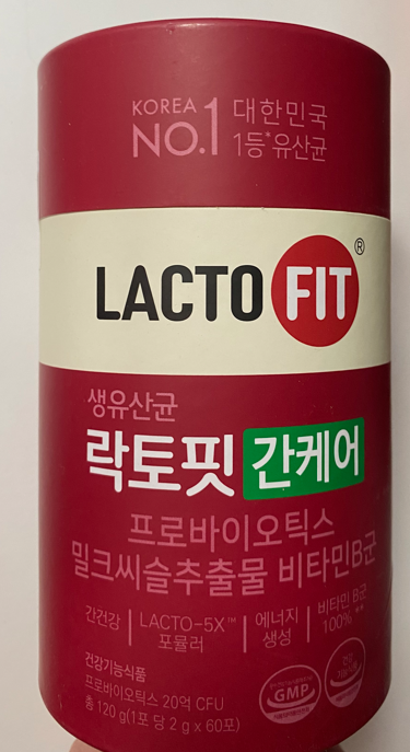 Lacto-fit Пробиотик симбиотик для печени расторопши Корея