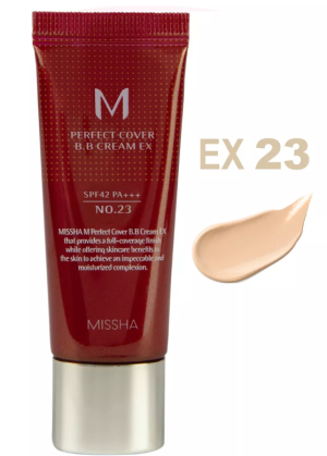 Тональный BB-крем 20мл MISSHA M Perfect Cover в оттенке №23  SPF 42/PA+++