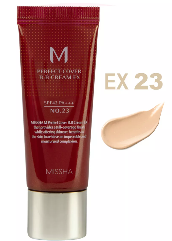 Тональный BB-крем 20мл MISSHA M Perfect Cover в оттенке №23  SPF 42/PA+++