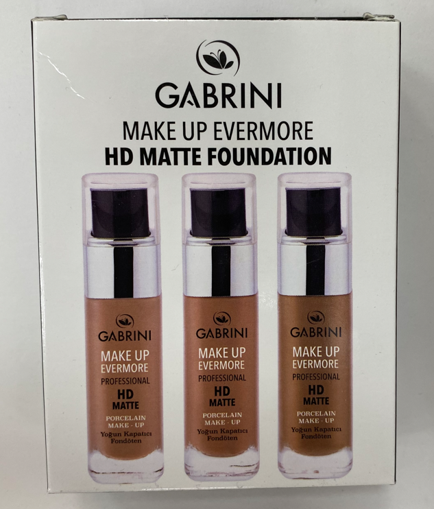 Набор тональных кремов 90мл Gabrini Make Up Evermore HD Matte Foundation