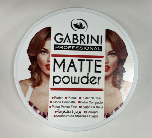Компактная матовая пудра для лица №01 светло-бежевый Gabrini Professional