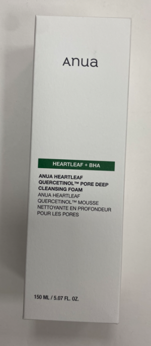Пенка для глубокого очищения пор 150мл Anua Heartleaf Quercetinol