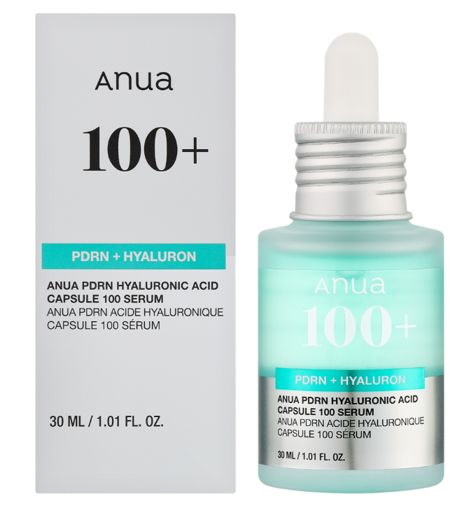 Увлажняющая сыворотка для лица 30мл Anua PDRN Hyaluronic Acid Capsule 100 Serum