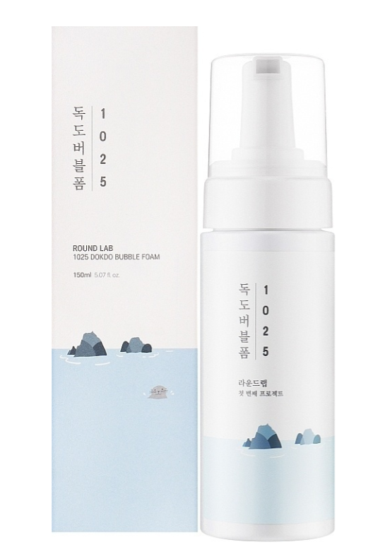 Очищающая пузырьковая пенка 150мл Round Lab 1025 Dokdo Bubble Foam