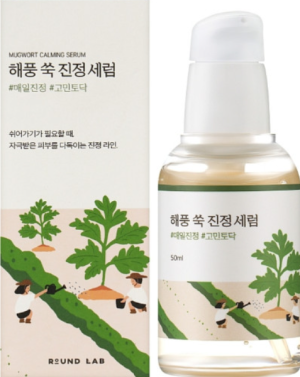 Успокаивающая сыворотка с полынью для лица 50мл Round Lab Mugwort Calming Serum