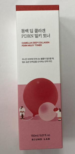Увлажняющий молочный тонер 150мл Round Lab Camellia Deep Collagen PDRN Milky Toner