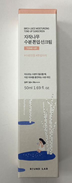 Солнцезащитный крем 50мл Round Lab Birch Juice Mild-Up Sunscreen SPF 50+ PA++++