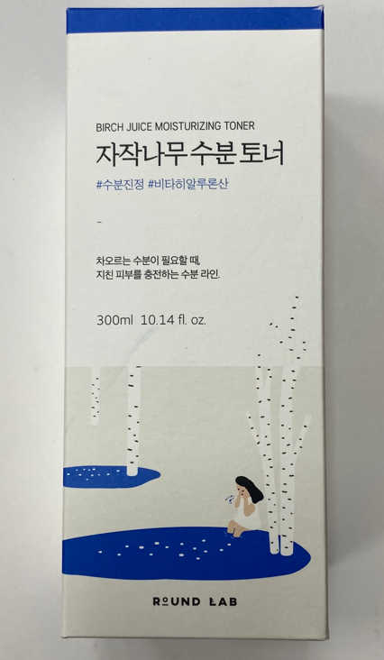 Увлажняющий тонер 300мл с берёзовым соком Round Lab Birch Juice Moisturizing Toner