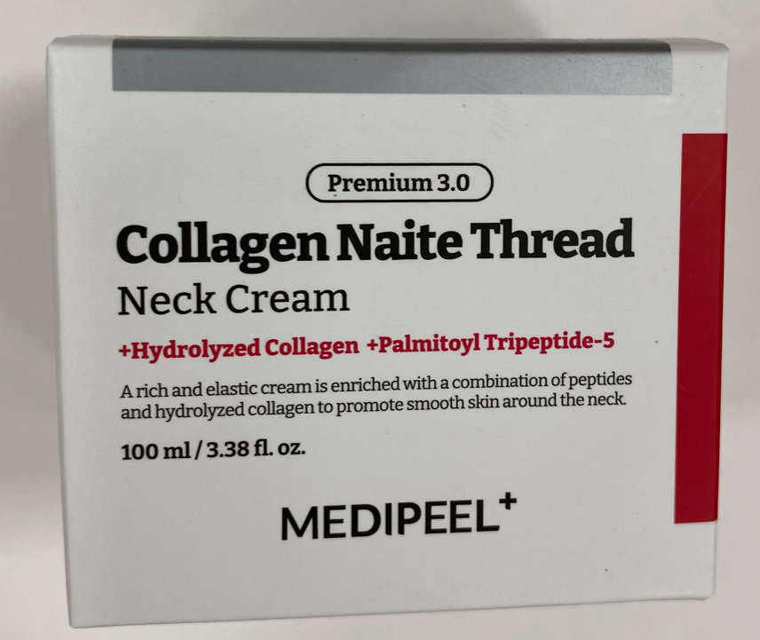 Лифтинг-крем для шеи и зоны декольте 100мл MEDI-PEEL Premium 3.0 Collagen Naite Thread Neck Cream