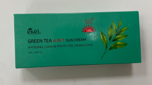 Солнцезащитный крем 70мл Ekel Green Tea 4 in 1 Sun Cream с SPF 50+