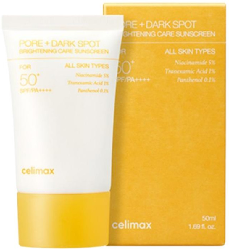 Солнцезащитный крем 50мл Celimax Pore+Dark Spot Brightening Care Sunscreen SPF 50+ PA++++