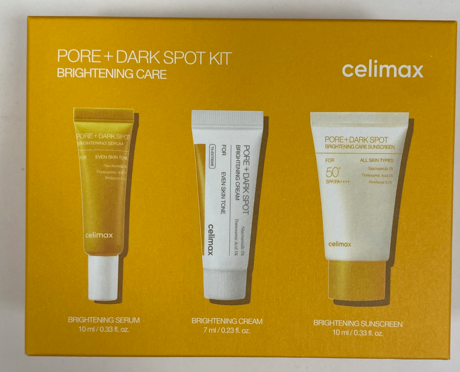 Набор Celimax Pore+Dark Spot Brightening Kit для осветления пигментных пятен и сужения пор