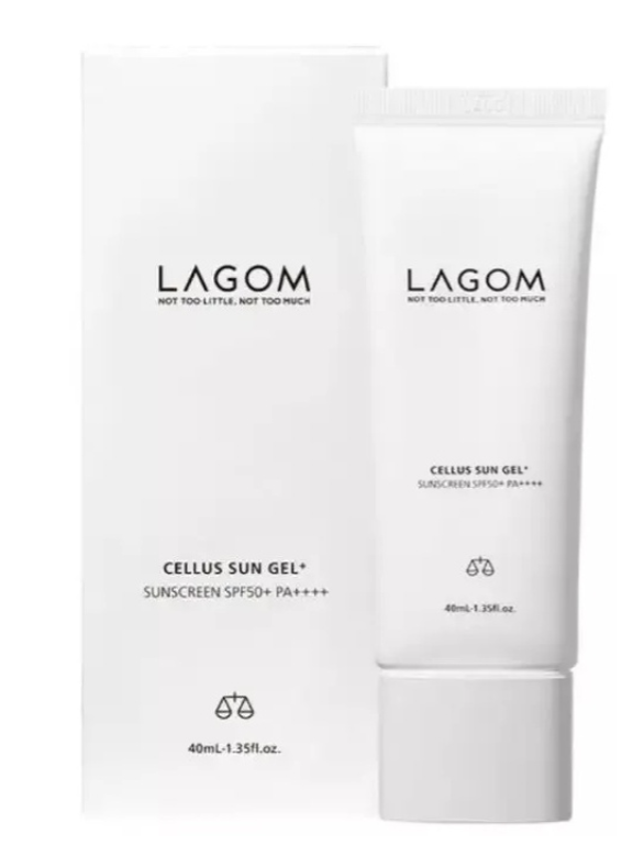 Увлажняющий солнцезащитный крем-гель 40мл Lagom Cellus Sun Gel+ SPF50+ PA++++