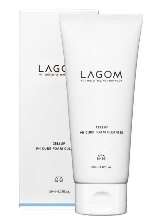 Мягкая пенка для умывания 120мл LAGOM Cellup pH Cure Foam Cleanser