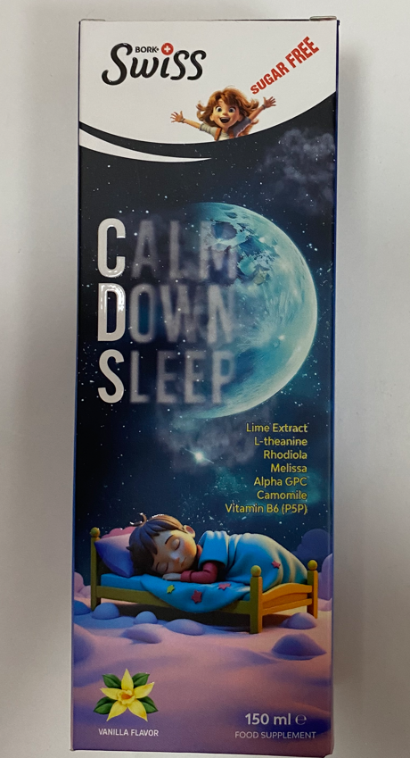 Calm Down Sleep для улучшения сна и снятия стресса, витамины с L-теанином 150мл