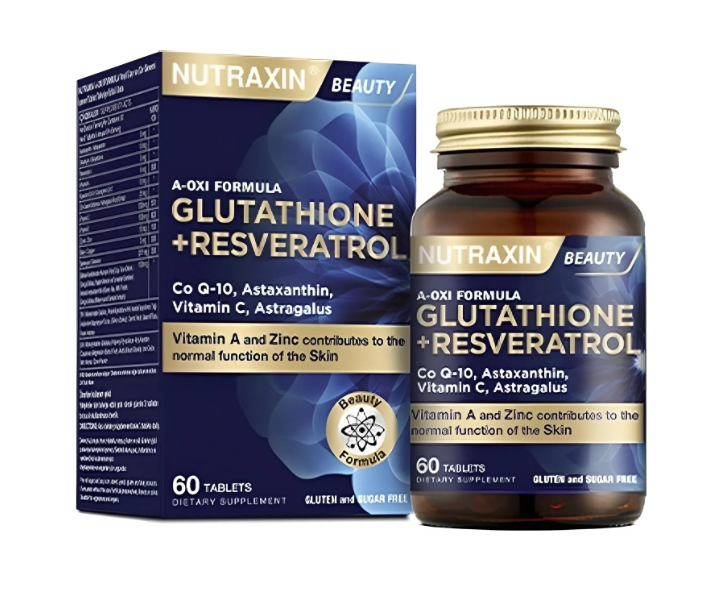 Nutraxin A-Oxi Formula Глутатион+Ресвератрол - Пищевая добавка 60 таблеток